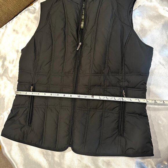 Eddie Bauer Women’s Black Goose Down Vest, Size L - Picture 14 of 15